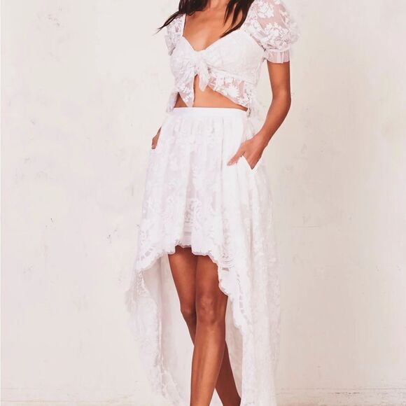 LoveShackFancy Lace Shirt Size 4 - Picture 5 of 16